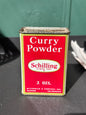 vintage schilling curry powder tin