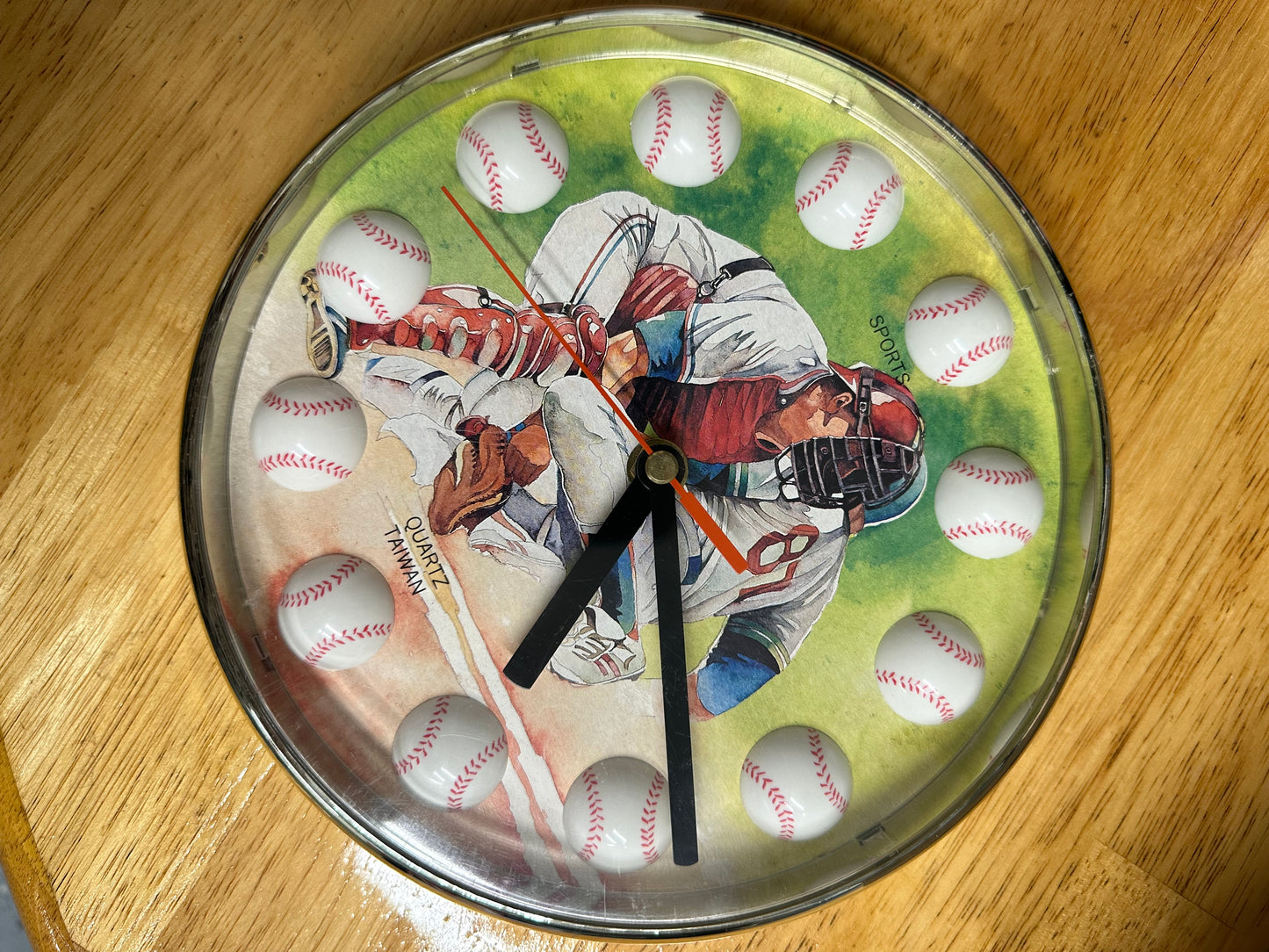 Vintage Shontek Quartz Baseball Clock