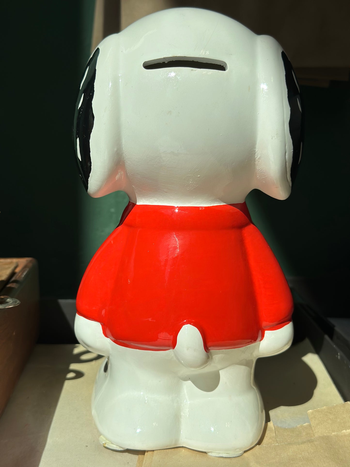 vintage peanuts snoopy 'Joe cool' piggy bank