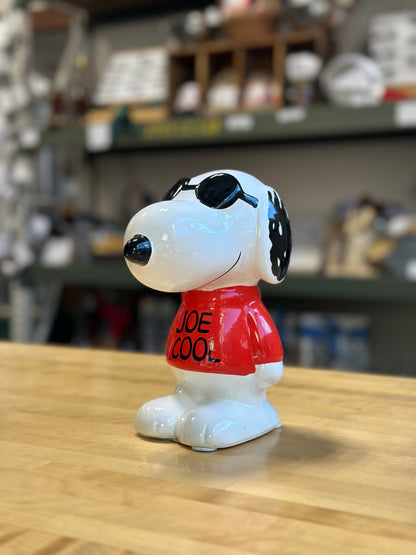 vintage peanuts snoopy 'Joe cool' piggy bank