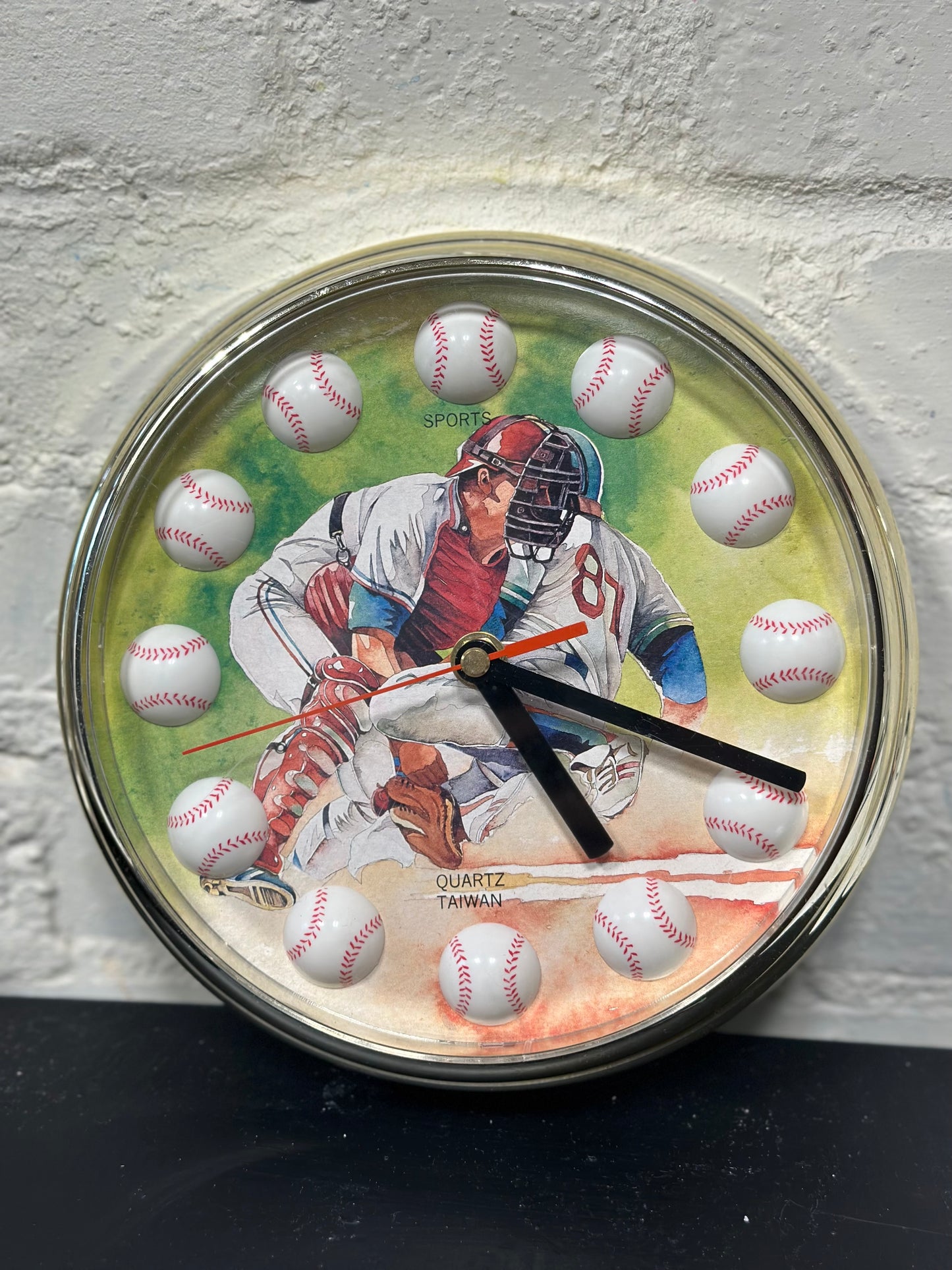 Vintage Shontek Quartz Baseball Clock