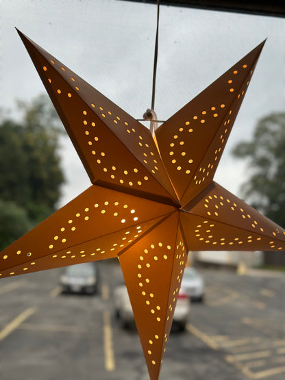 Festive Paper Star Lanterns