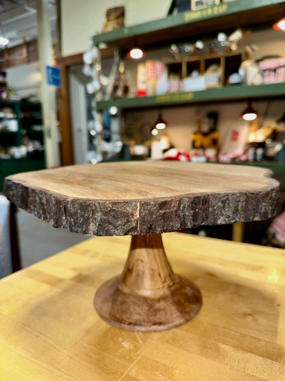 Wood Serving Board, Cake Stand