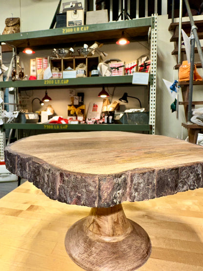 Wood Serving Board, Cake Stand