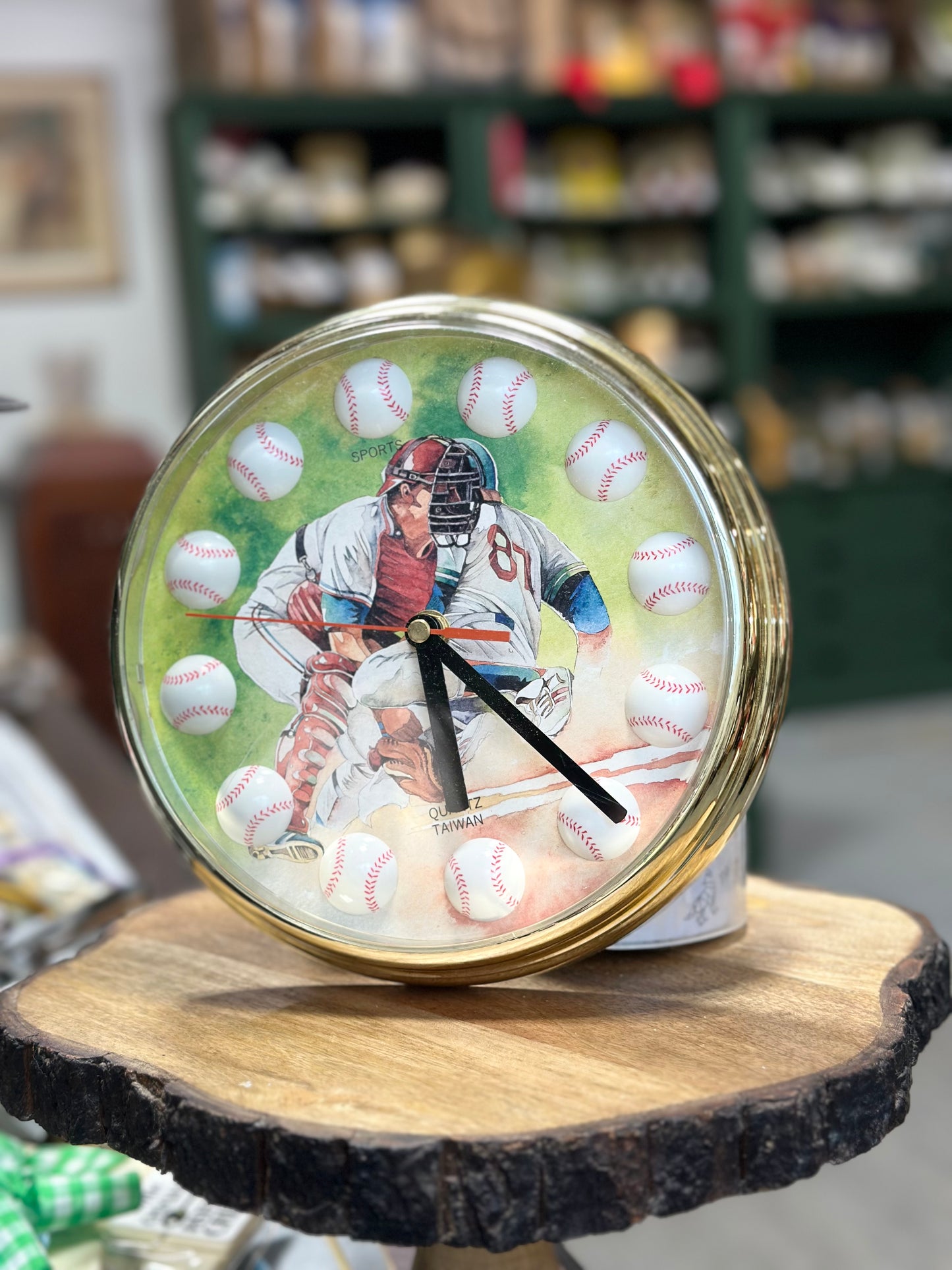 Vintage Shontek Quartz Baseball Clock