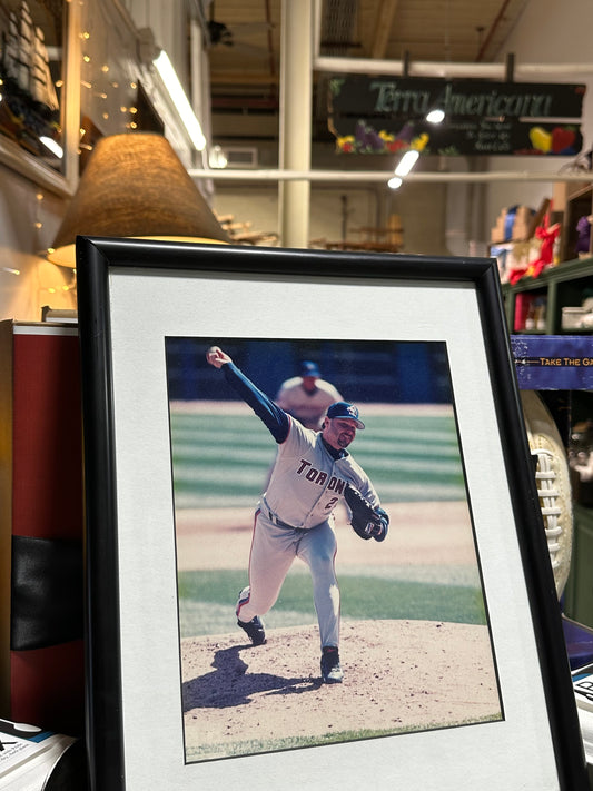 Blue Jays Baseball Player Framed Art Picture