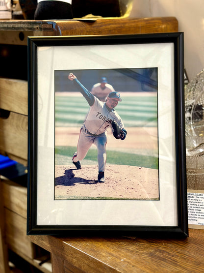 Blue Jays Baseball Player Framed Art Picture