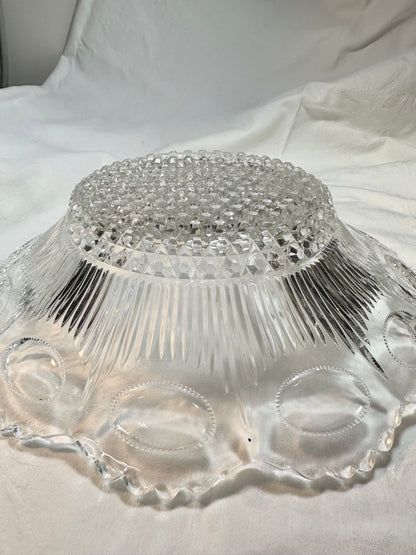 Mid Century Cut Glass Serving Dishes