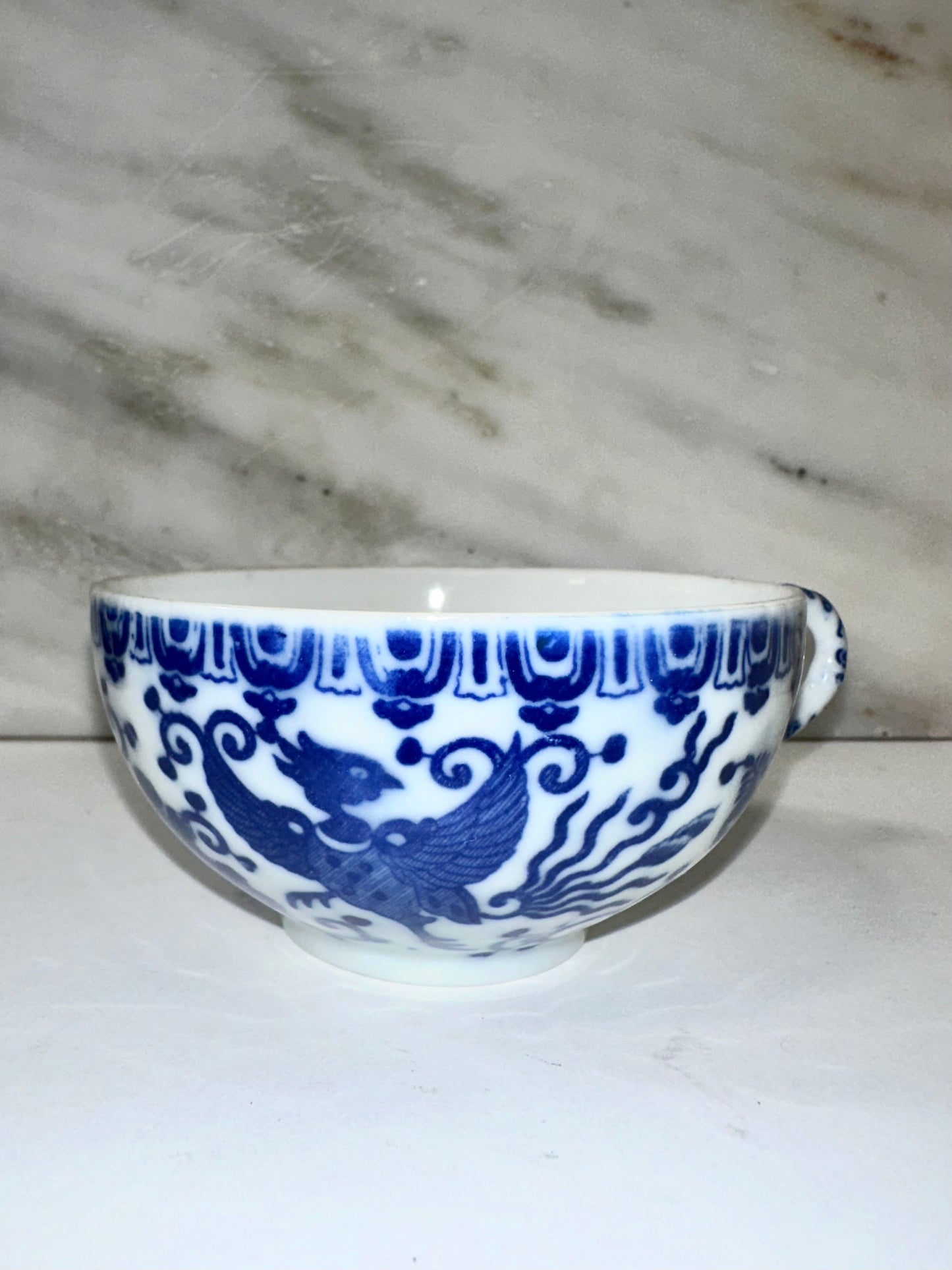 Vintage Blue Transferware Made in Occupied Japan