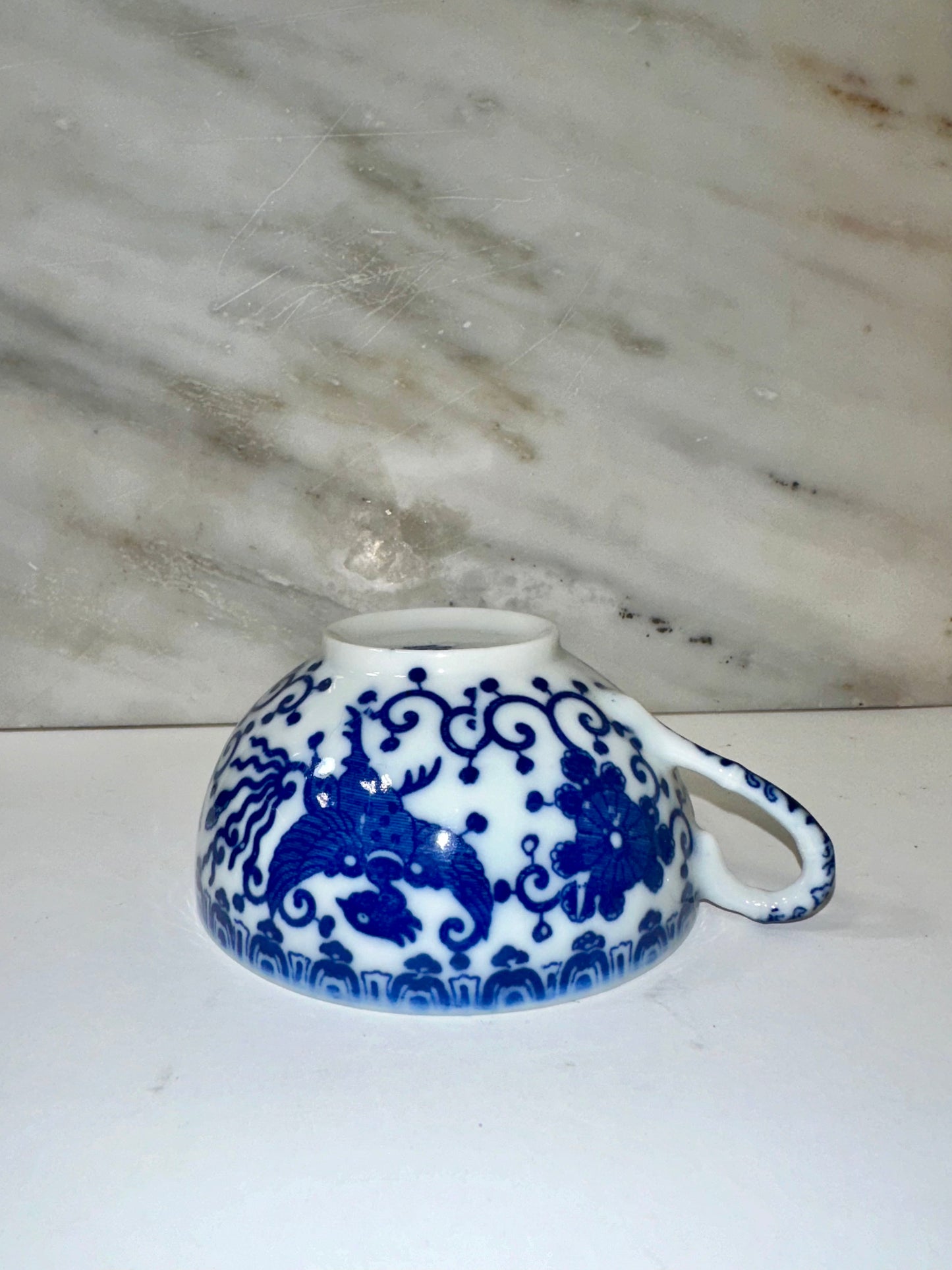 Vintage Blue Transferware Made in Occupied Japan