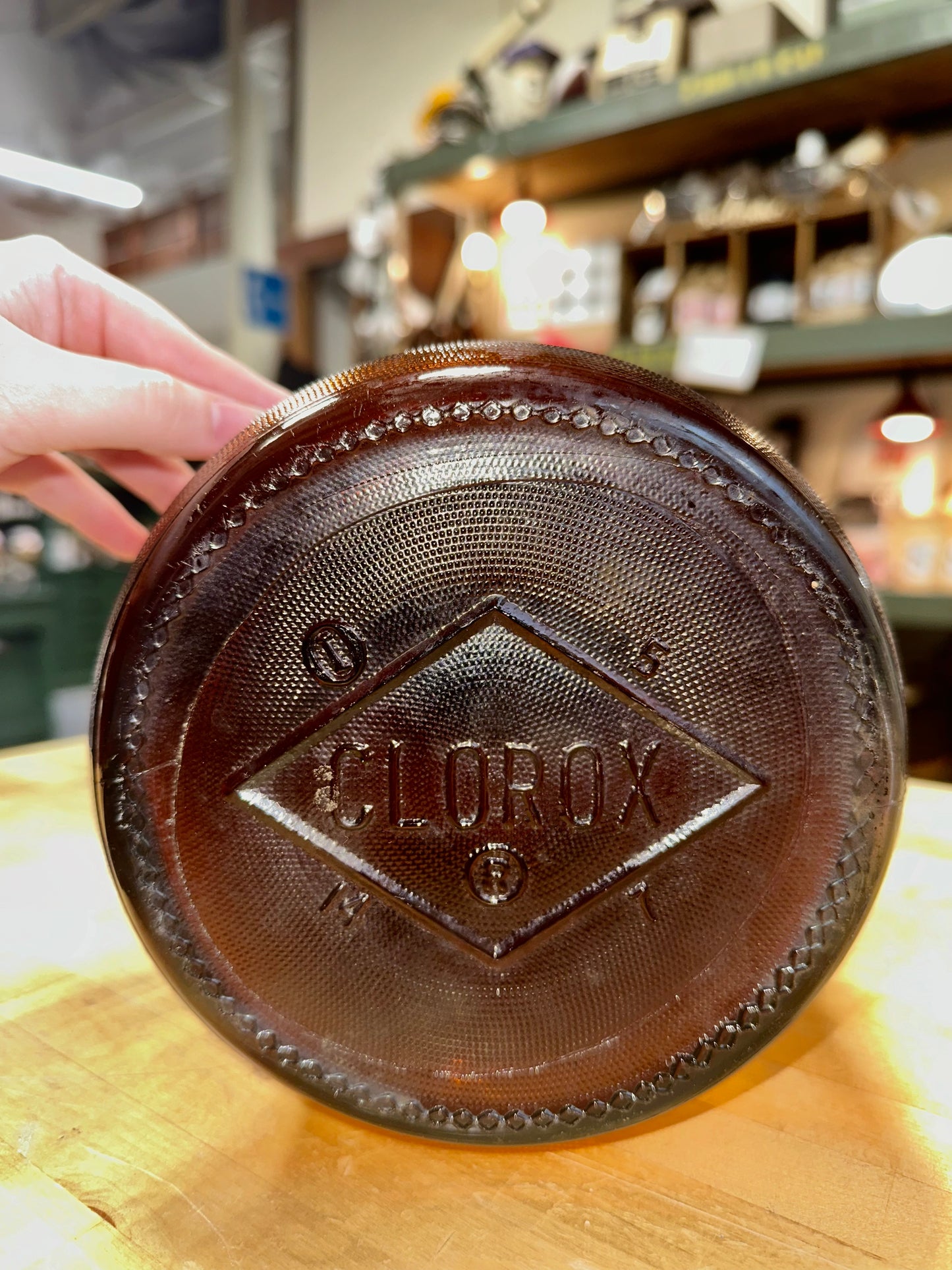 Old-time Clorox Bottles from the early 1950s