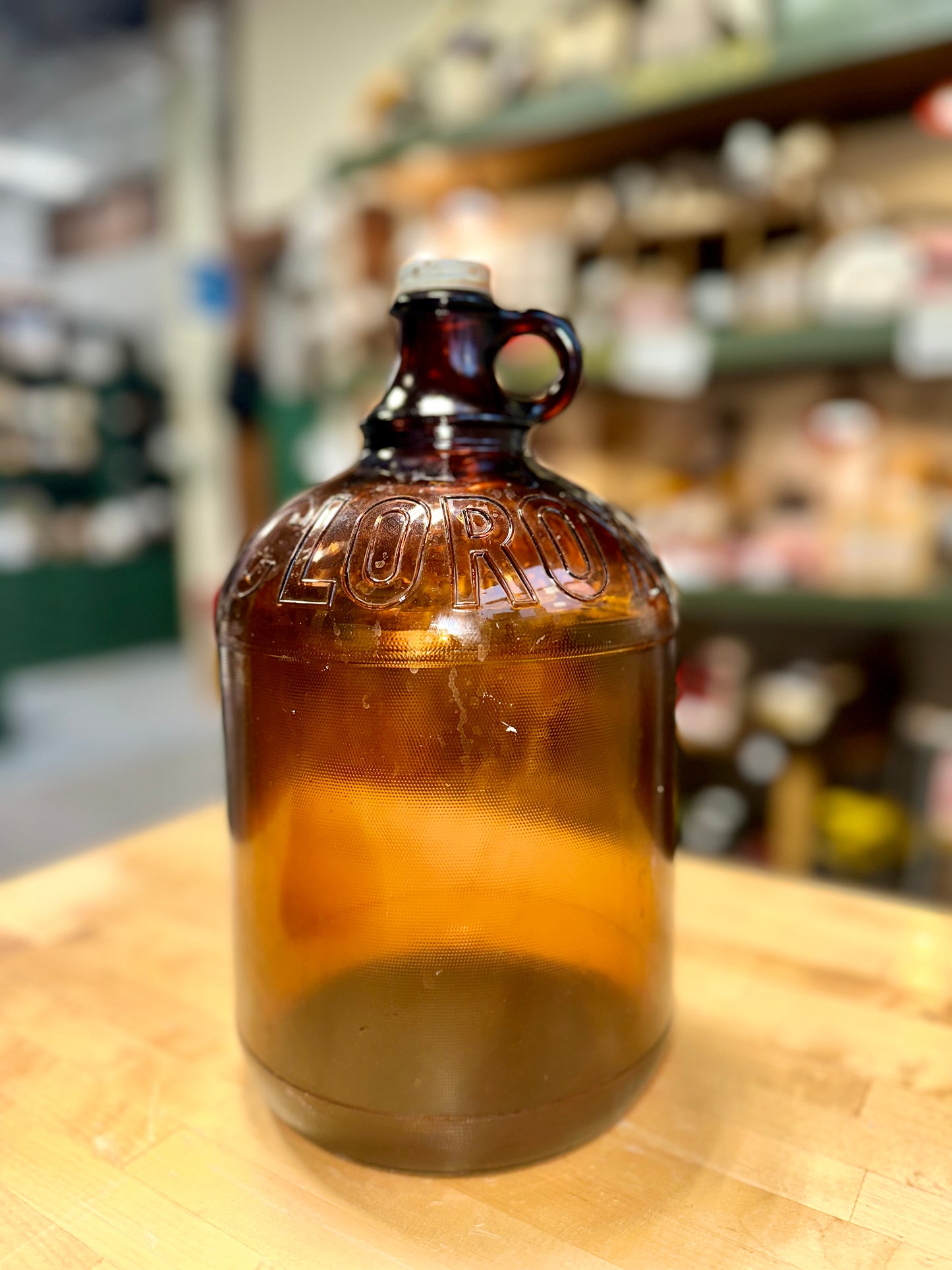 Old-time Clorox Bottles from the early 1950s