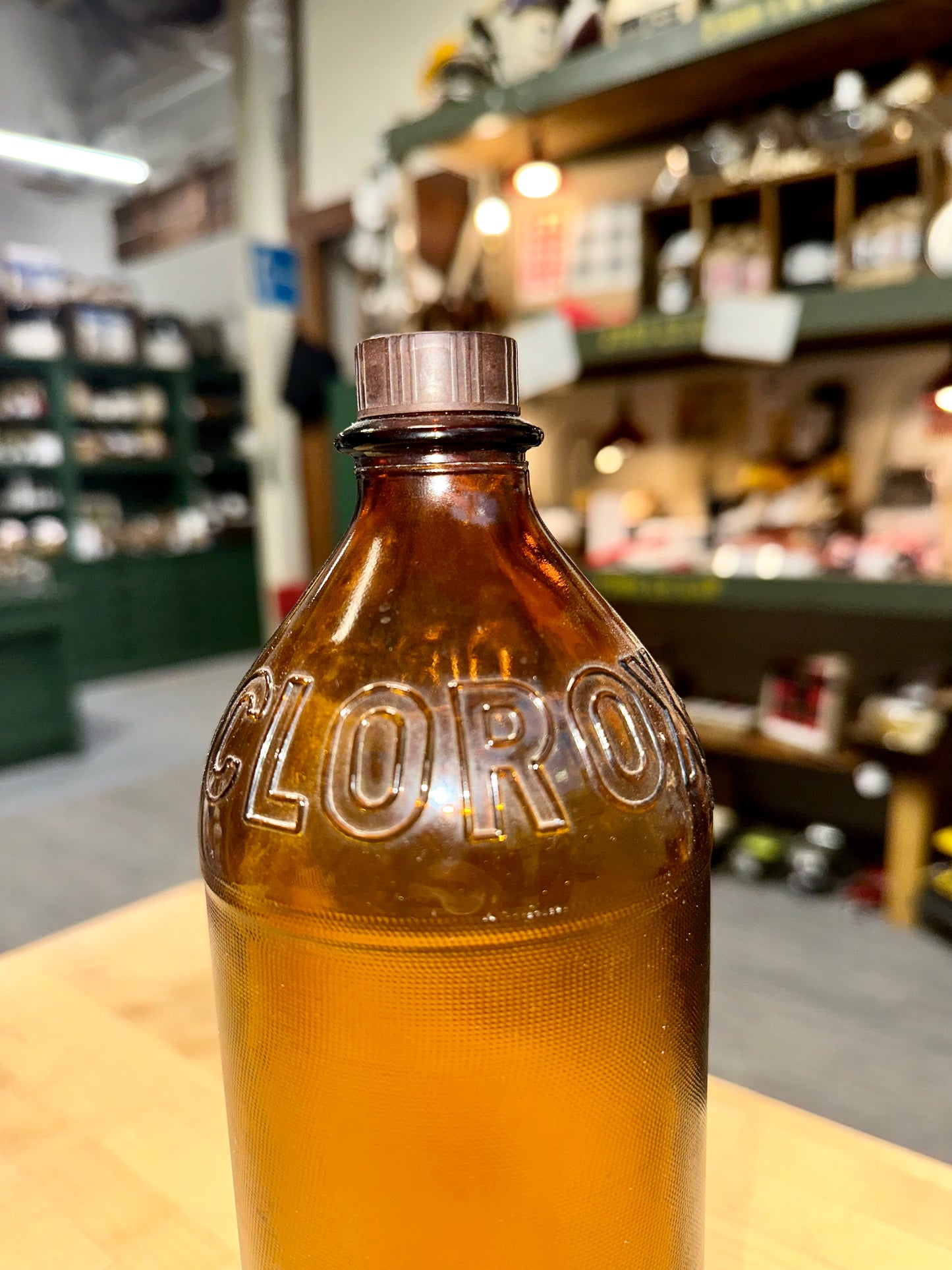 Old-time Clorox Bottles from the early 1950s