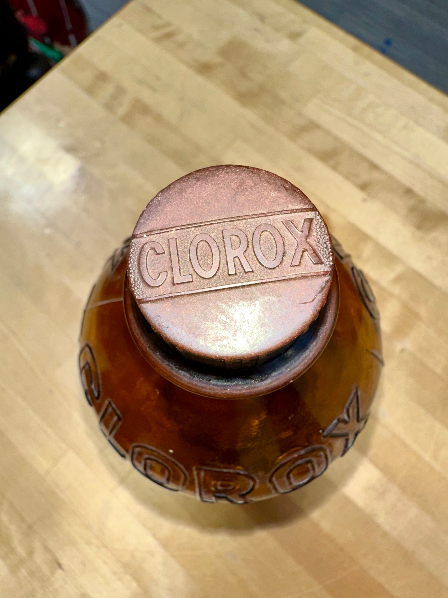 Old-time Clorox Bottles from the early 1950s