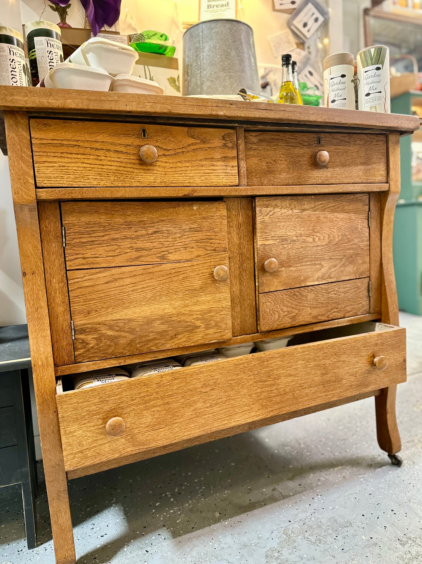 Mid Century Oak Sideboard