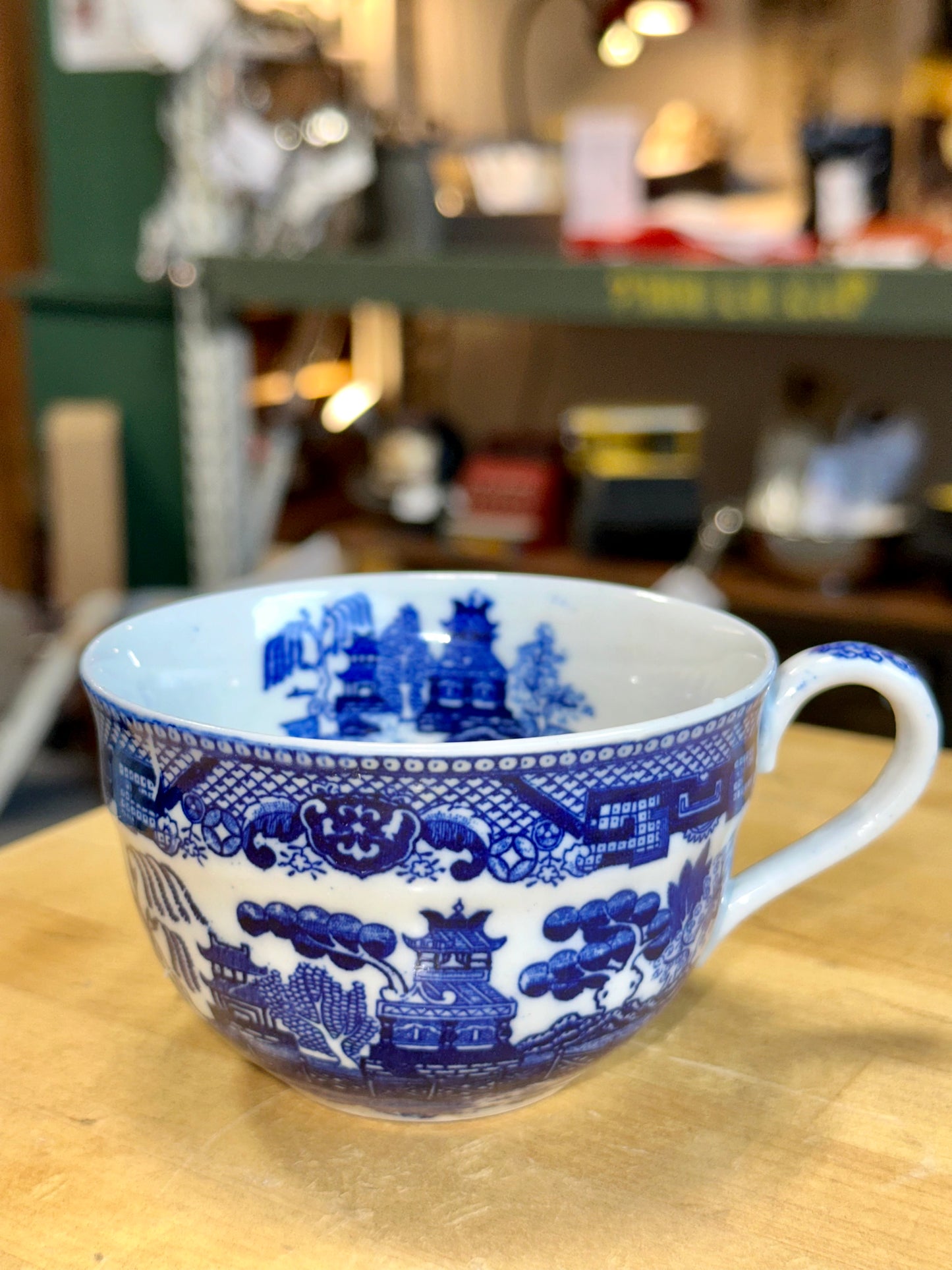 Vintage Blue Transferware Made in Occupied Japan