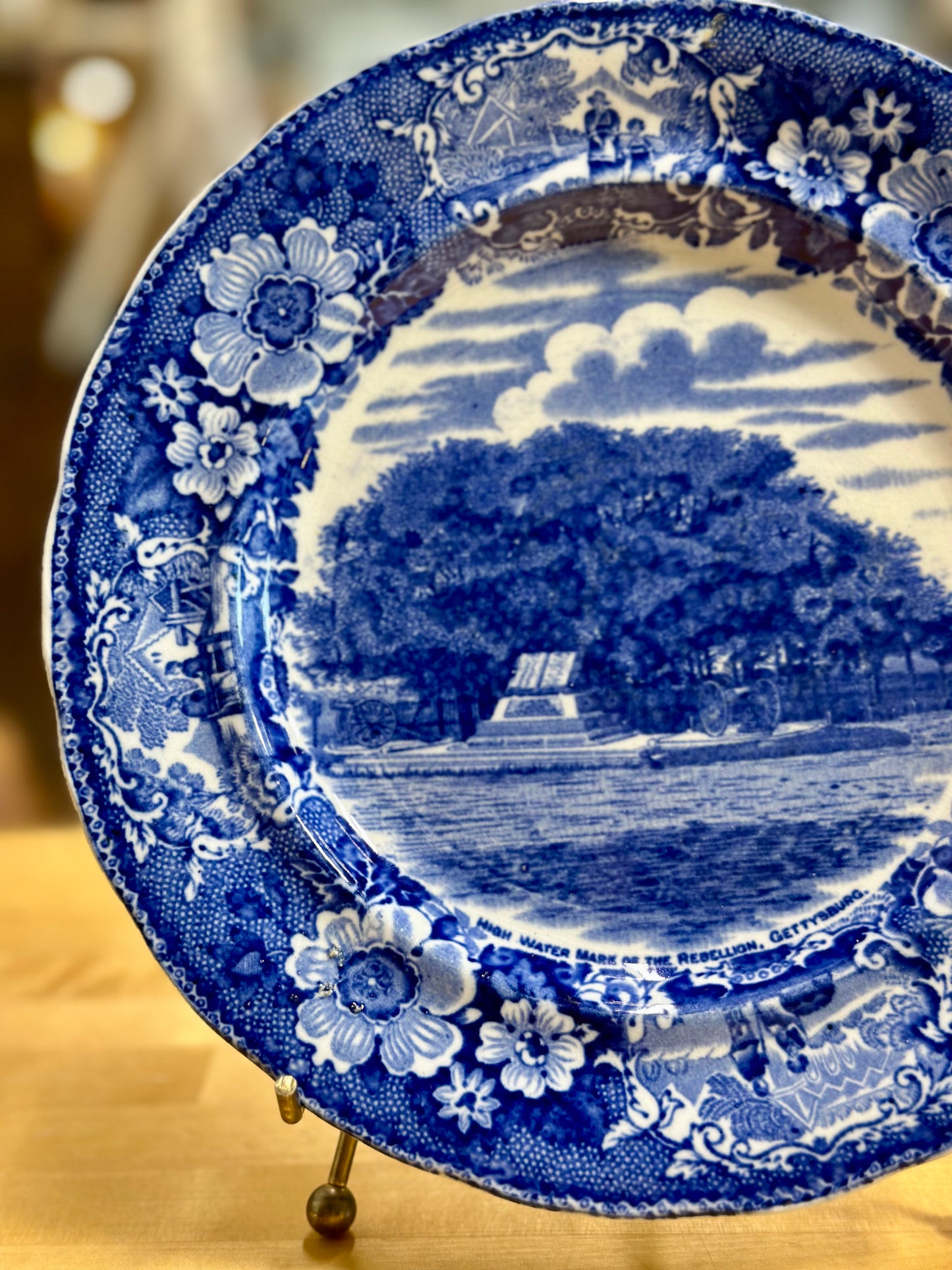 WM Adams & Co Blue Transferware