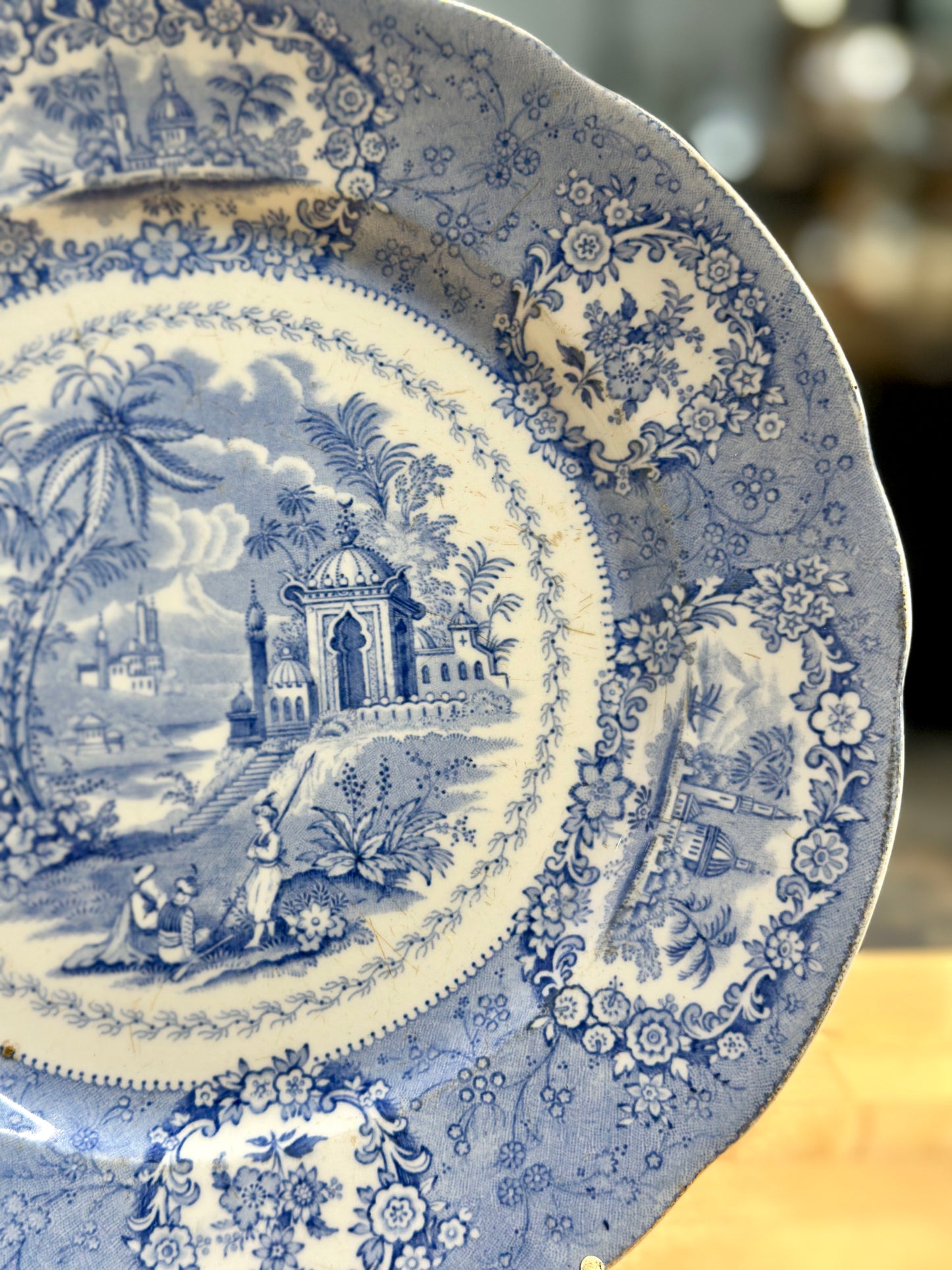 Ridgway Oriental Blue and White Transferware Plate