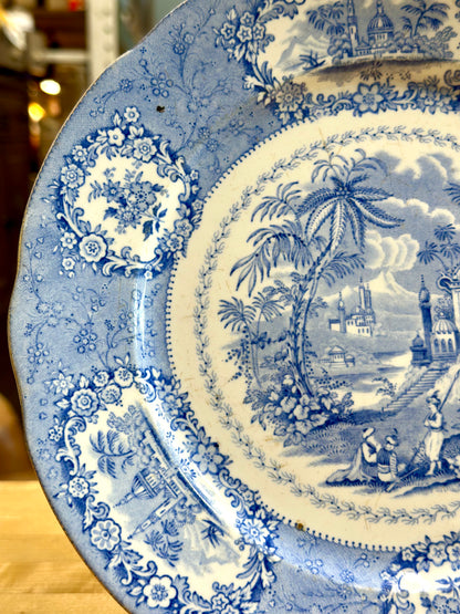 Ridgway Oriental Blue and White Transferware Plate