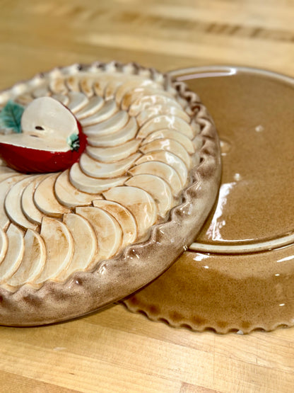 Decorative Apple Pie Ceramic Dish Two Piece Set