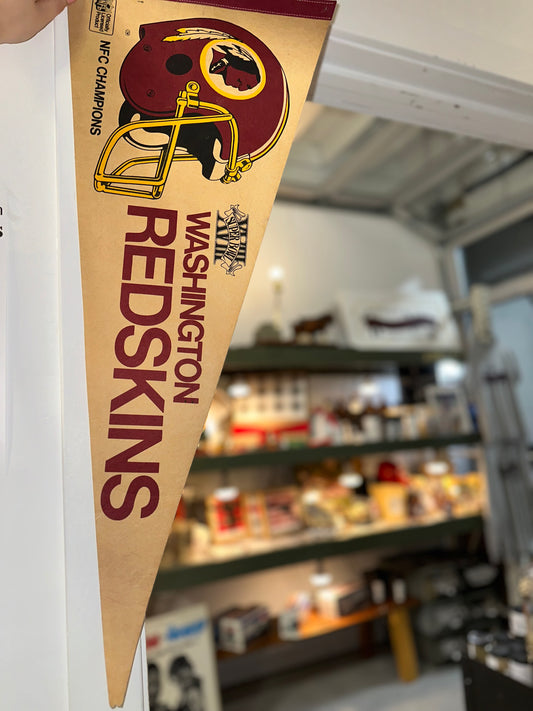 Vintage Washington Redskins Football Pennant 1980