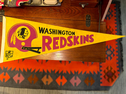 Vintage Washington Redskins Football Pennant 1980