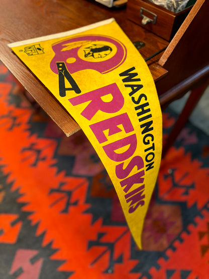 Vintage Washington Redskins Football Pennant 1980