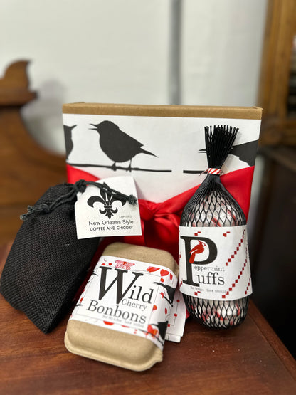 Southern Delights Gift Box - Red Bird Peppermints, Wild Cherry Bon Bons, Coffee & Chicory