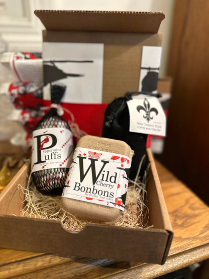 Southern Delights Gift Box - Red Bird Peppermints, Wild Cherry Bon Bons, Coffee & Chicory