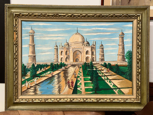 Taj Mahal Framed Painting/ Art Wall Decor