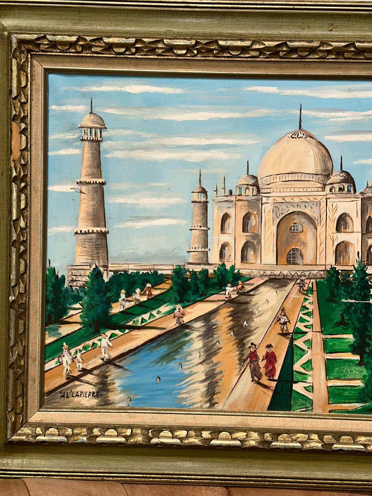 Taj Mahal Framed Painting/ Art Wall Decor