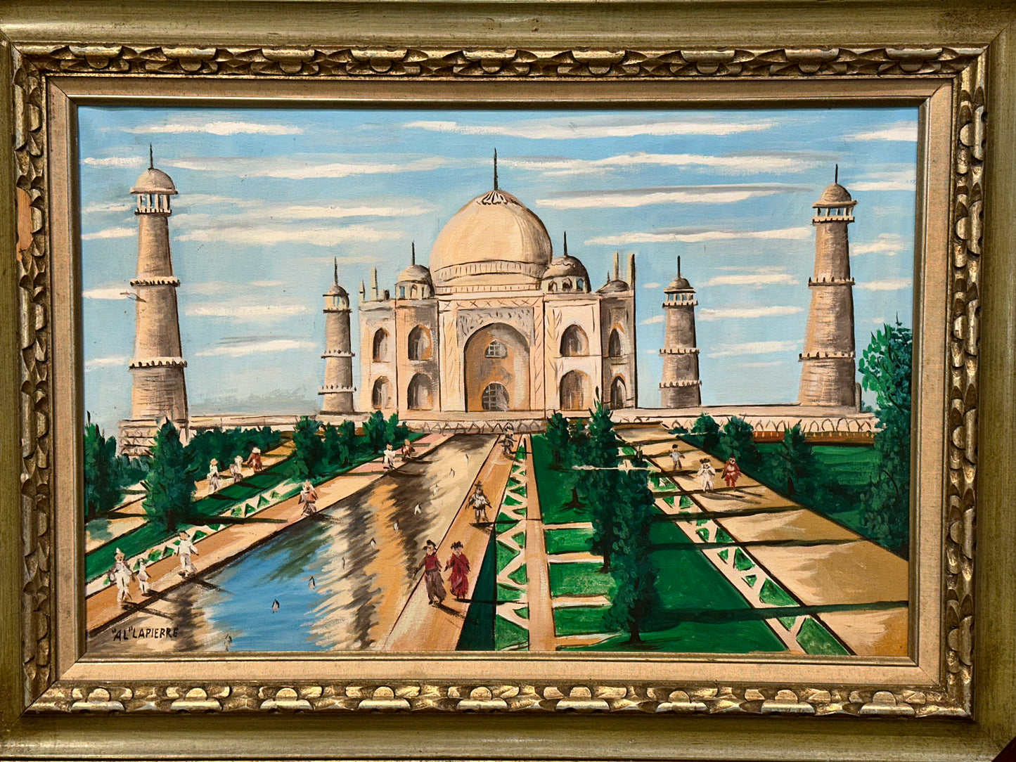 Taj Mahal Framed Painting/ Art Wall Decor