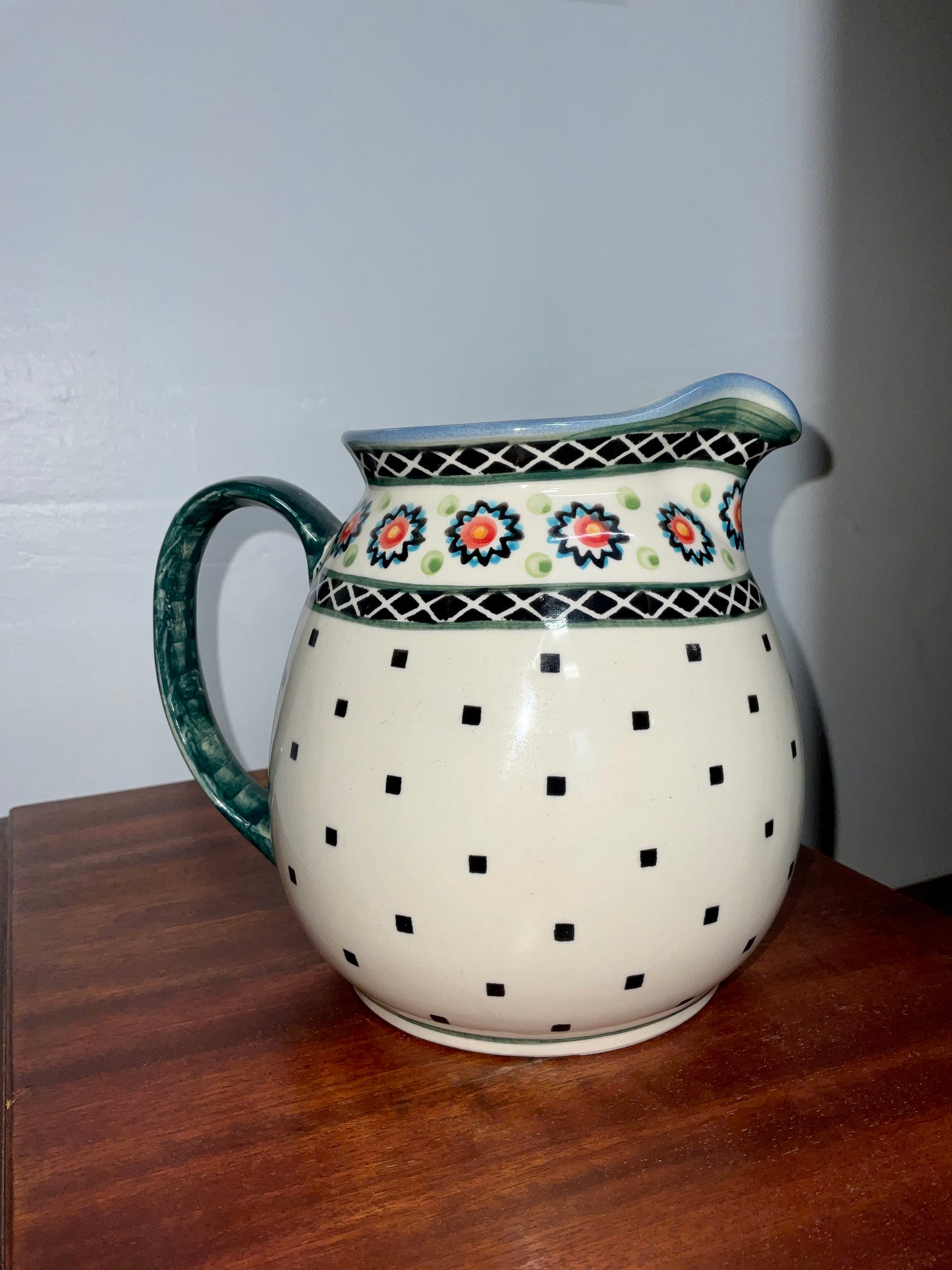 Boleslawiec Handmade Polish Pottery Pitcher