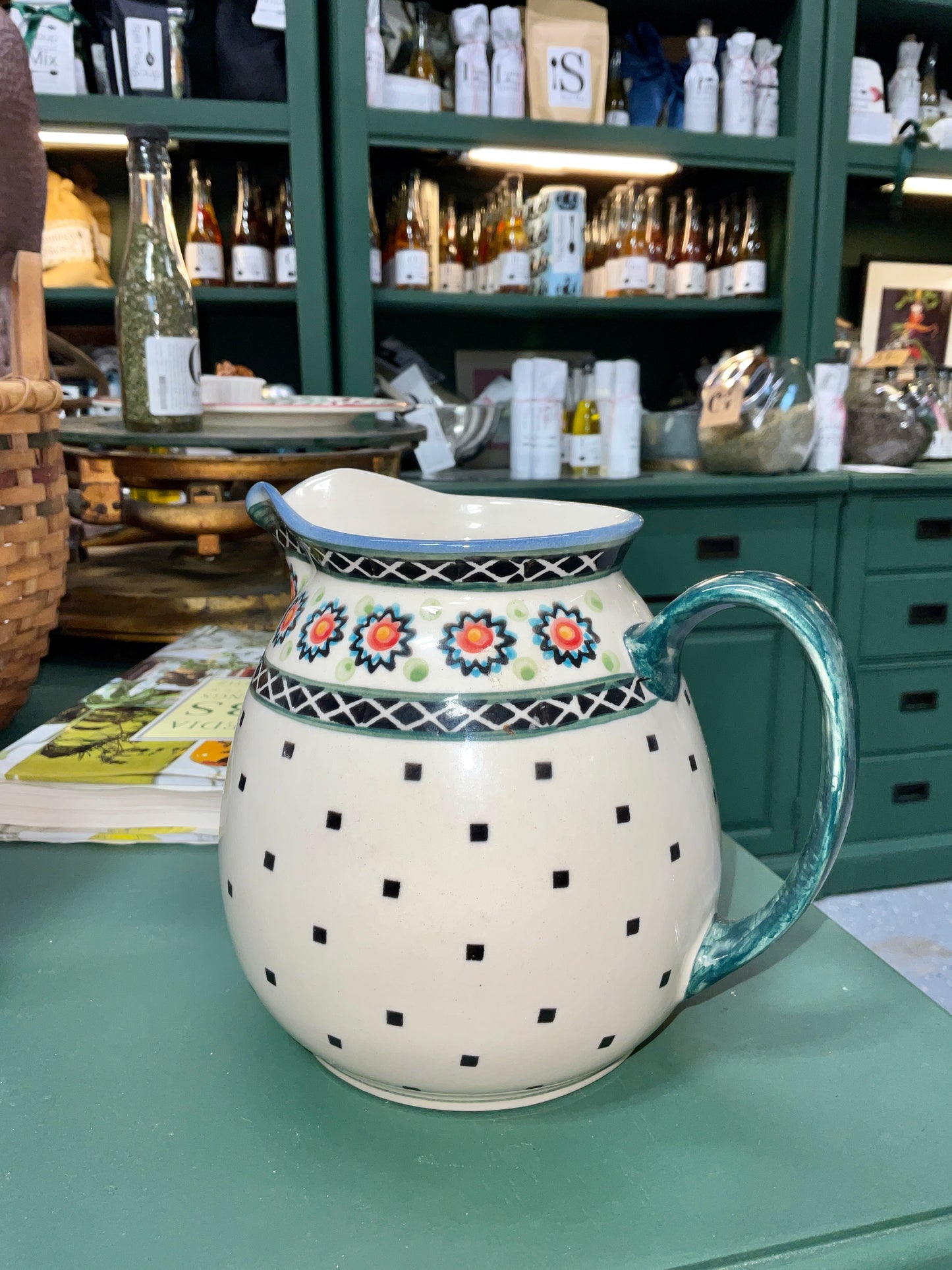 Boleslawiec Handmade Polish Pottery Pitcher