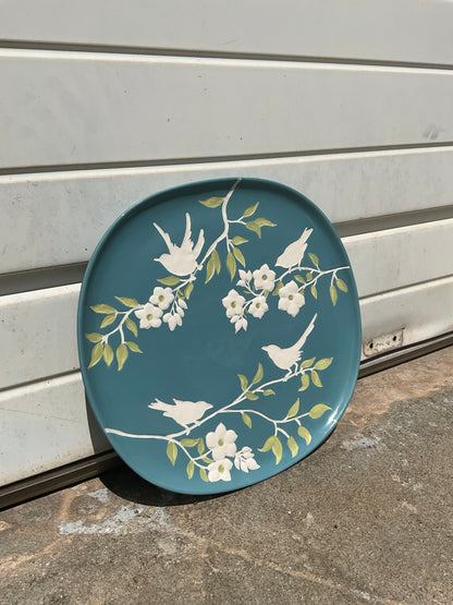 Garden Bird Handcrafted Plate Tabletop Lyfestyles