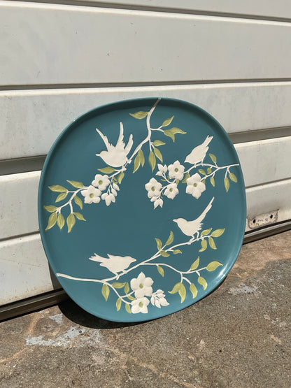 Garden Bird Handcrafted Plate Tabletop Lyfestyles