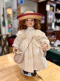 Delton Fine Collectibles Porcelain Doll - "Susie" Victorian Girl with Hat & Purse