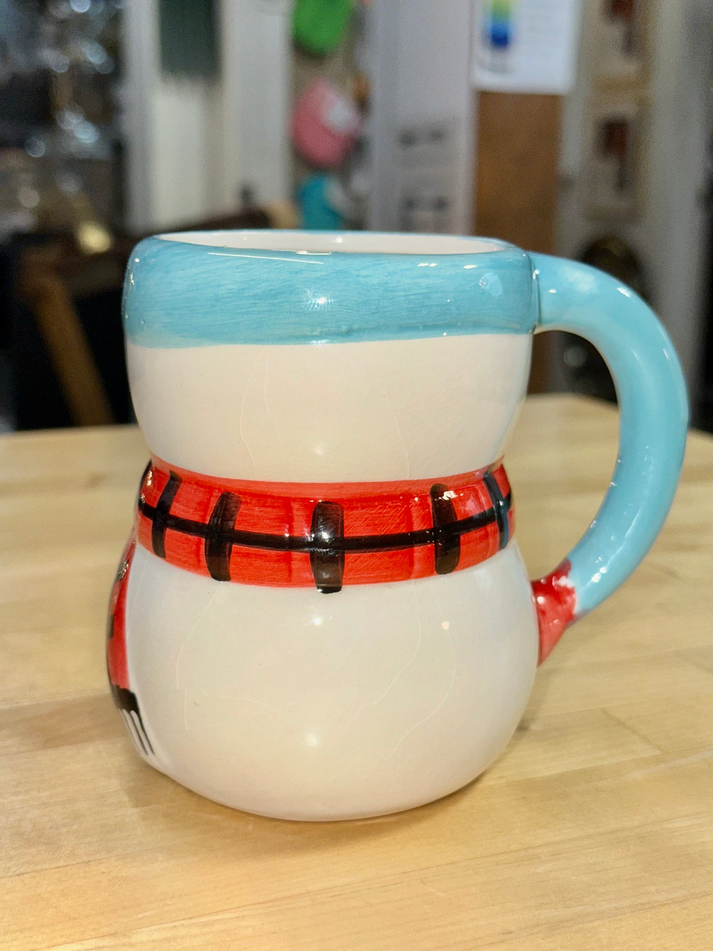 Pre-Owned Snowman Ceramic Mug – Holiday Coffee Cup