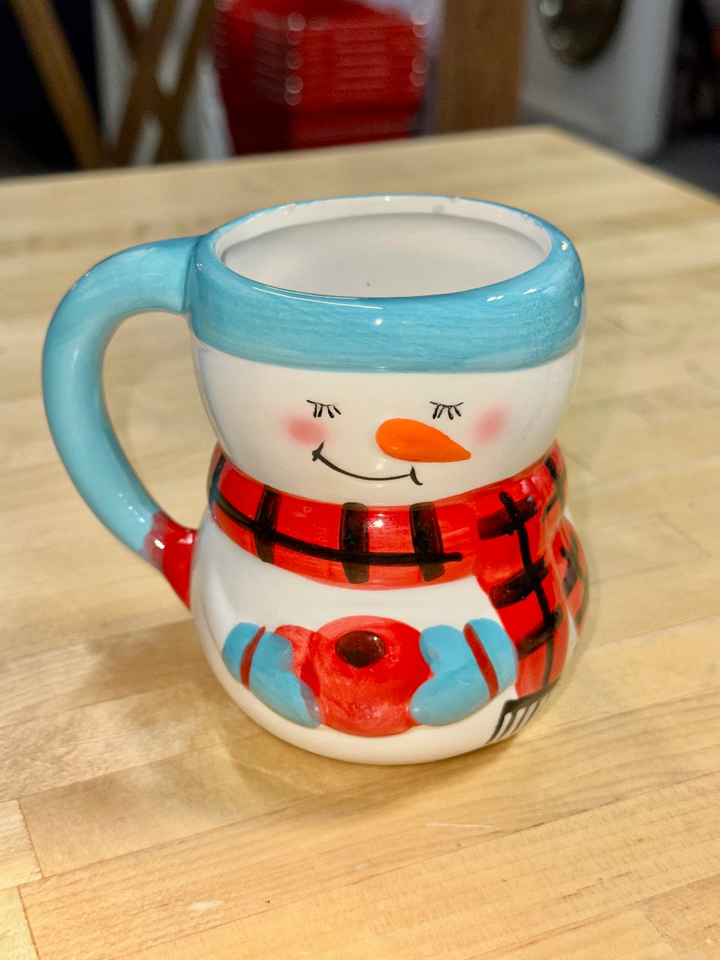 Pre-Owned Snowman Ceramic Mug – Holiday Coffee Cup