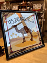 Antique Camel Cigarette Advertisement Framed Mirror Picture
