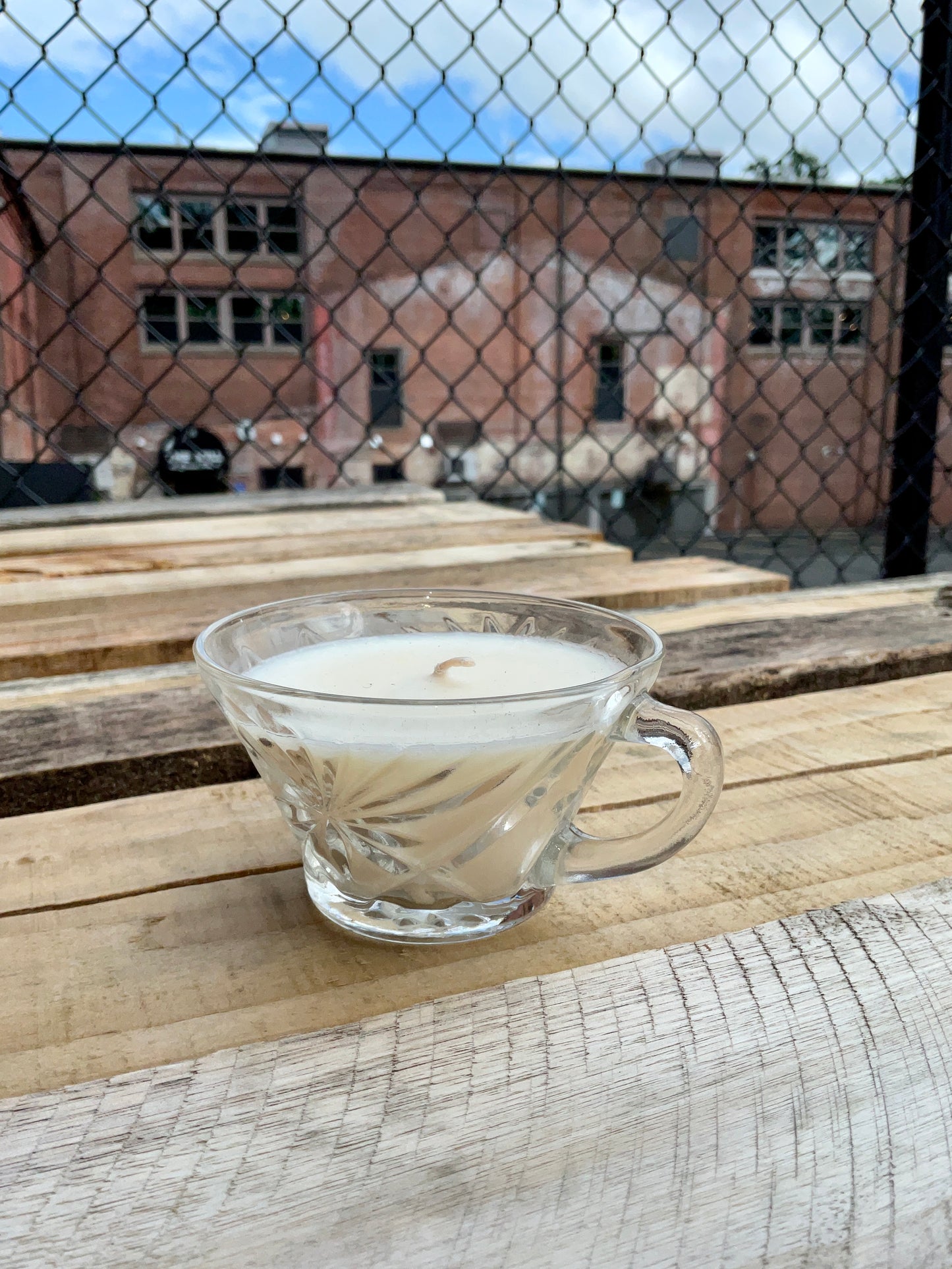 Scented Candles in Vintage Glass