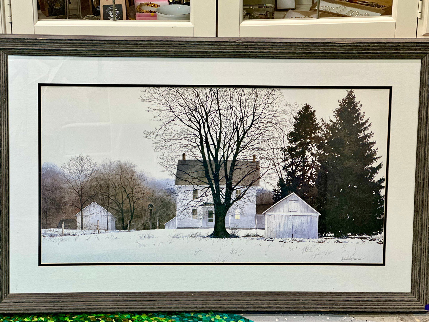 Ray Hendershot “Pennsylvania White” – Framed American Country Farm Art Print