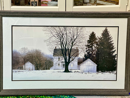 Ray Hendershot “Pennsylvania White” – Framed American Country Farm Art Print