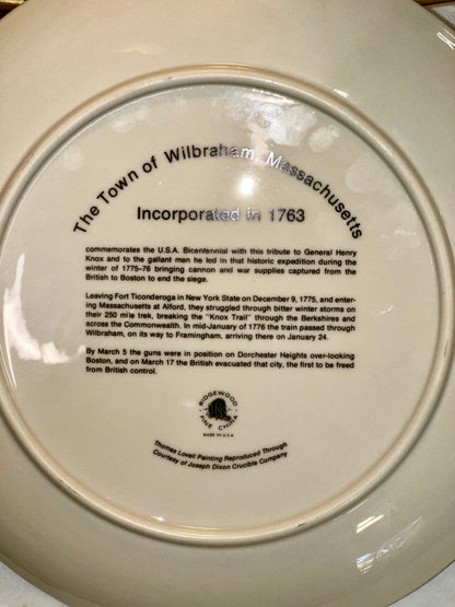 Vintage Collector Plate – “Revolutionary Winter Scene” by Thos. Lovell
