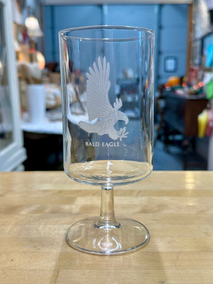 Vintage Etched Georg Jensen Wildlife Glasses – Stemmed Drinking Glasses with Animal Designs
