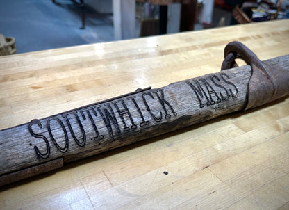 Southwick Mass Hanging Wooden Sign
