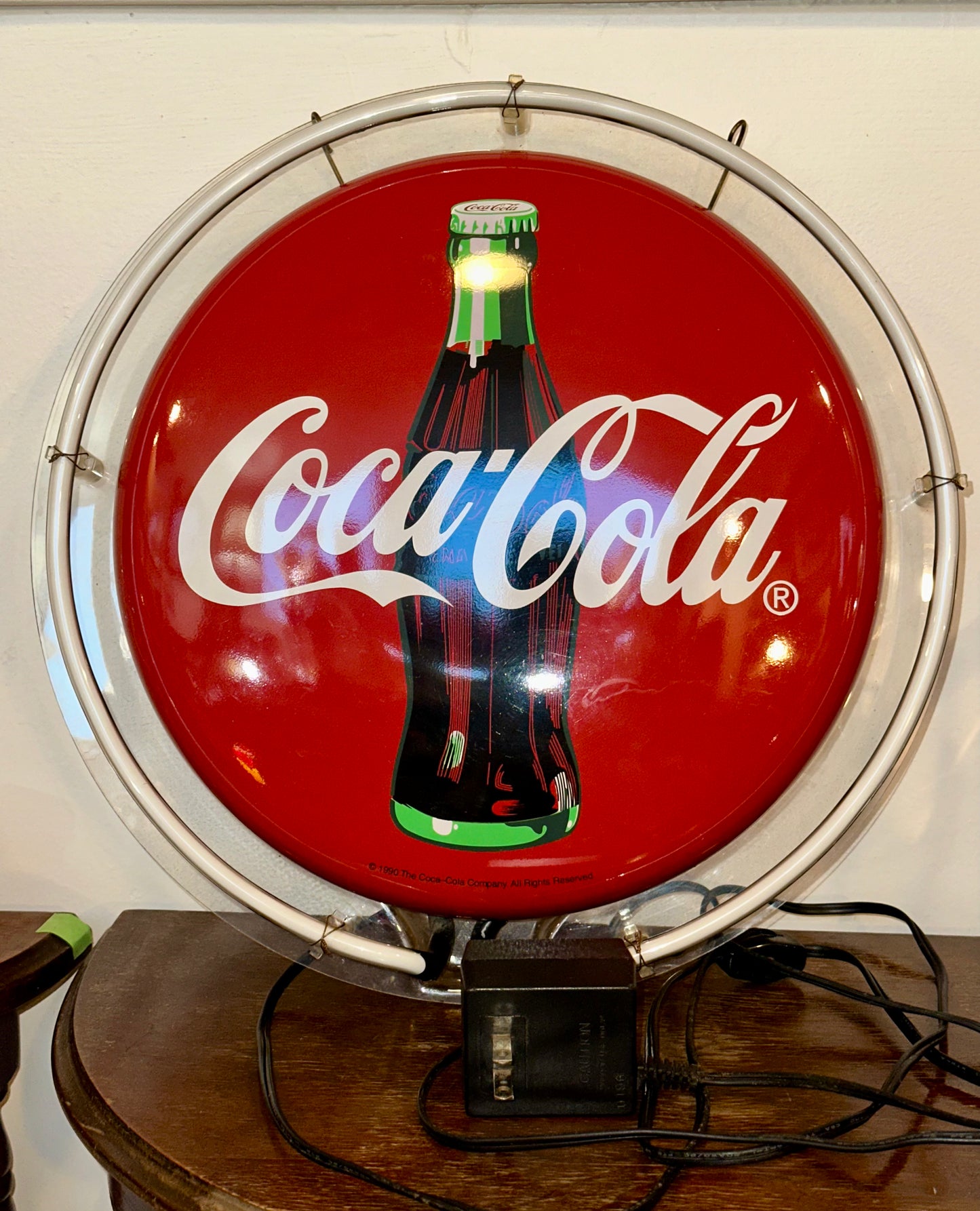 Vintage Coca-Cola Neon Wall Sign – Classic 1998 Light-Up Coke Bottle Display