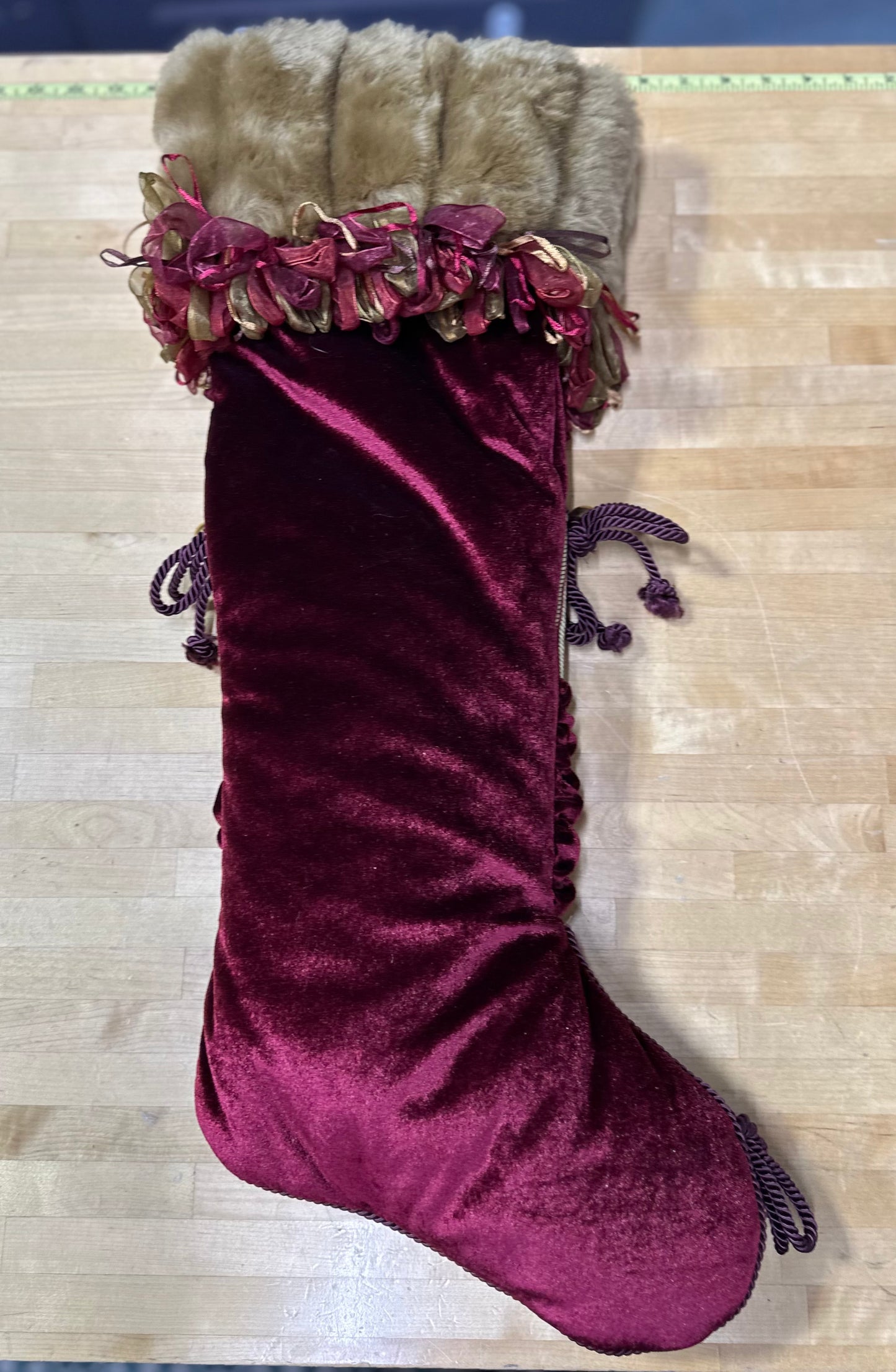 Antique Serendipity Holiday Stocking