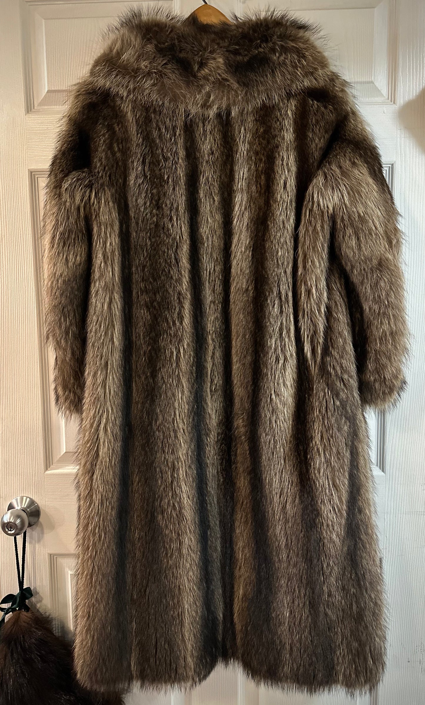Authentic Vintage Raccoon Fur Coat