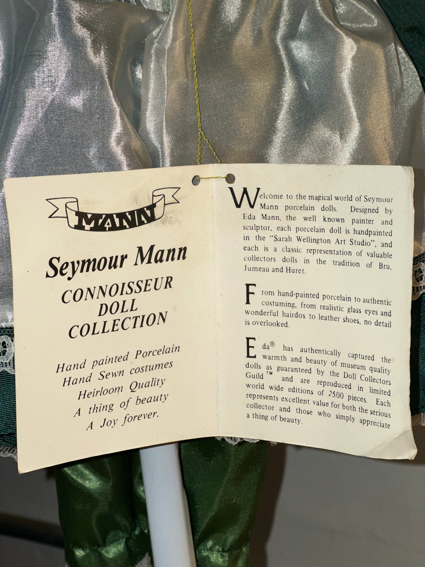 Seymour Mann Connoisseur Doll Collection – Hand-Painted Porcelain Doll